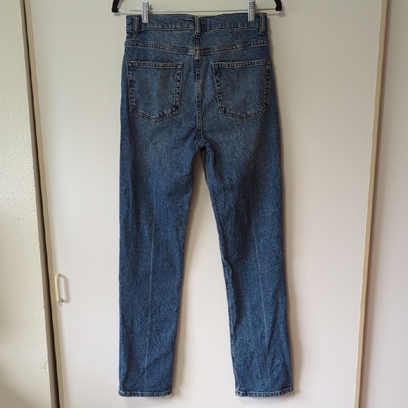 Reformation High Rise Straight Leg Jeans in Malta Wash - Size 25 - Picture 6 of 11